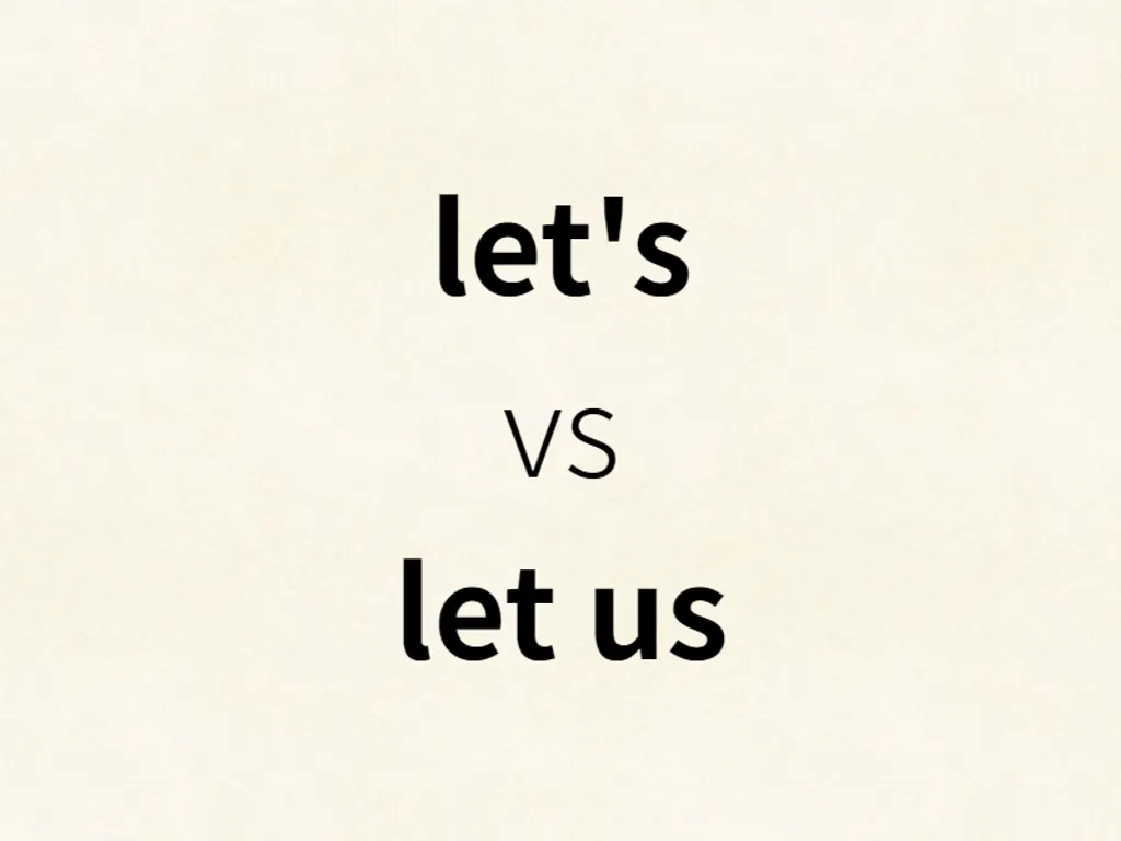 let's vs let us